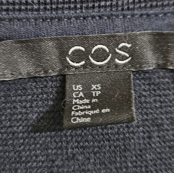 COS Checkered Sweater Blouse - Picture 3 of 5